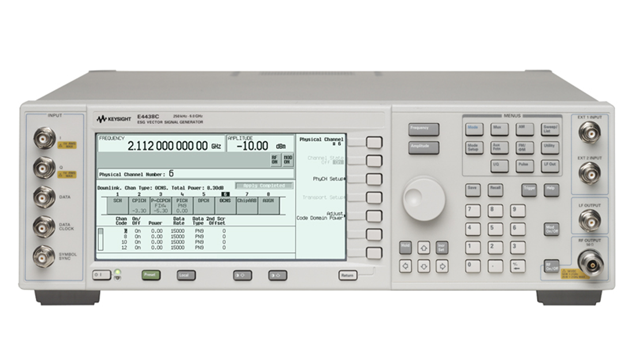 Keysight E4438C ESG Vector Signal Generator，250 kHz to 1, 2, 3,4, or 6 GHz