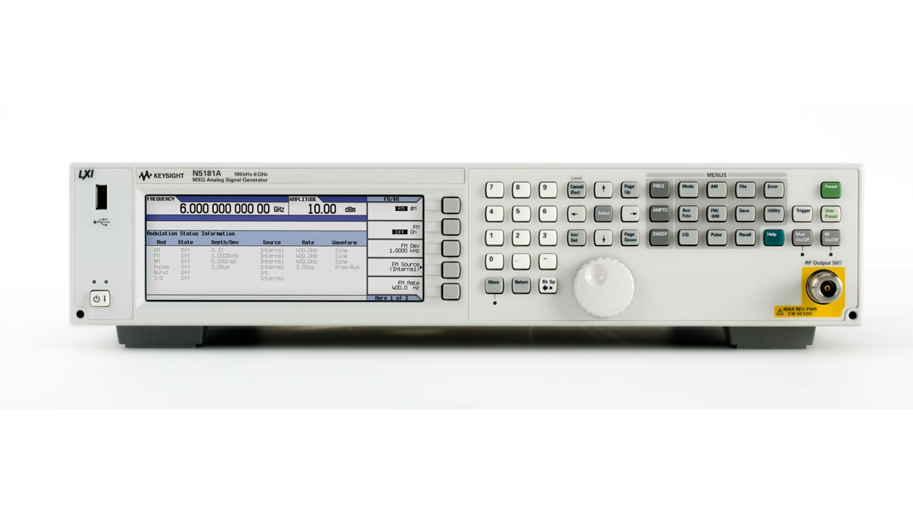 Keysight N5181A MXG RF Analog Signal Generator, 100 kHz to 6 GHz