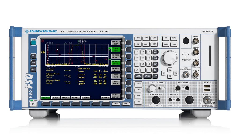 R&S®FSQ signal analyzer and high-end spectrum analysis in one instrument-rental